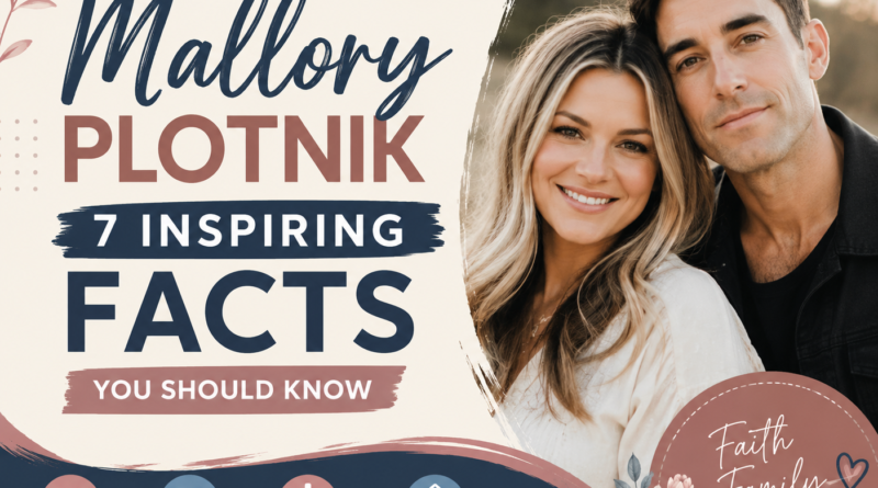 Mallory Plotnik feature image showing Phil Wickham's wife with a clean modern design highlighting 7 inspiring facts about her life, family, faith, and private lifestyle.