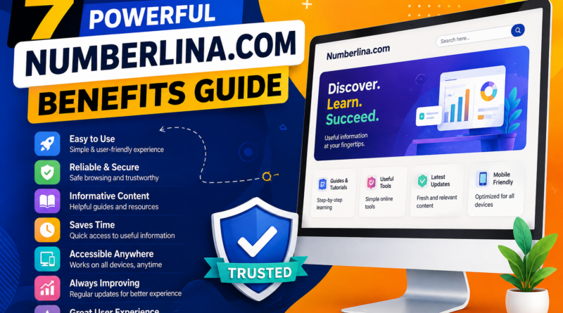 Modern Numberlina.com feature image showing a digital platform with online resources, user-friendly interface, security, and productivity concepts.
